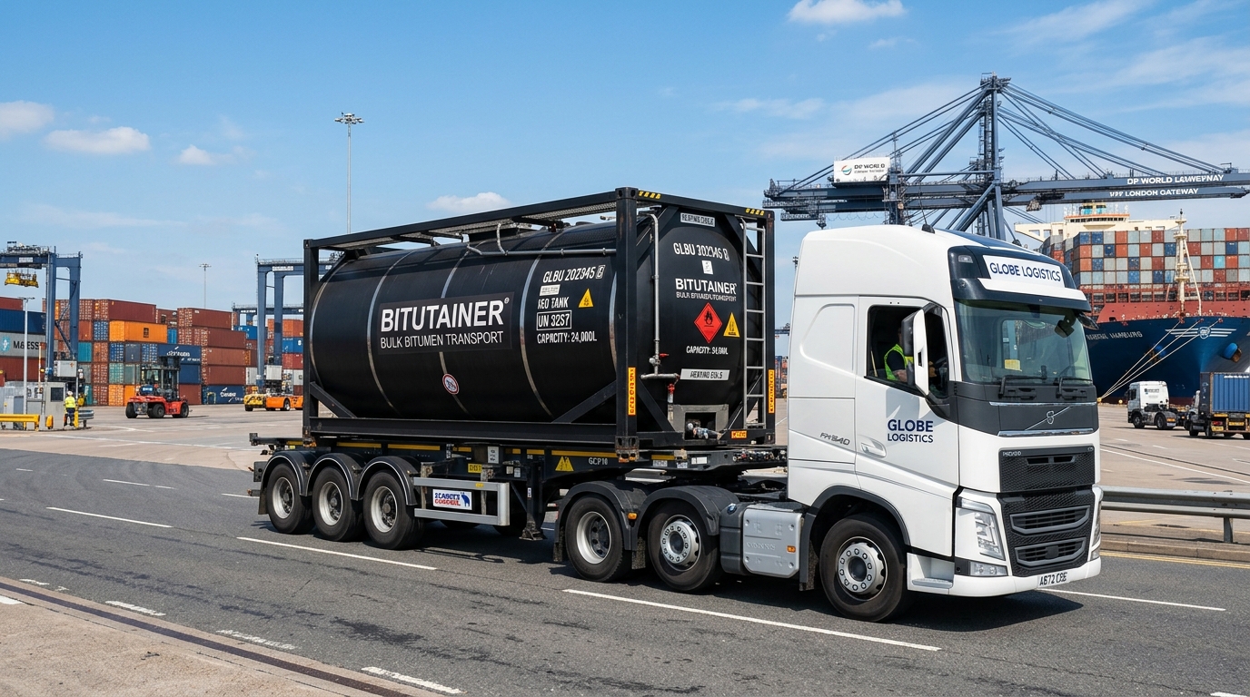 20ft Bitutainer ISO Intermodal Tank Container for Bulk Bitumen Transport