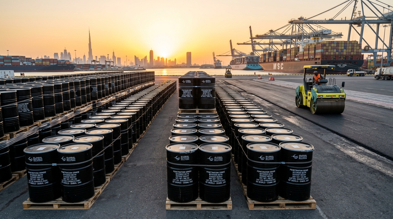 Penetration Grade Bitumen 60/70 and 80/100 Steel Drums in UAE